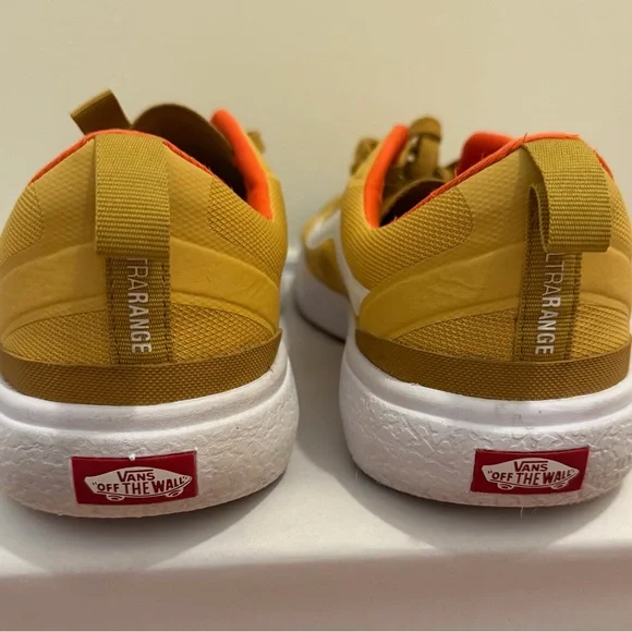 Vans Ultrarange Men’s Mustard and Tangerine Sneakers - Picture 5 of 8